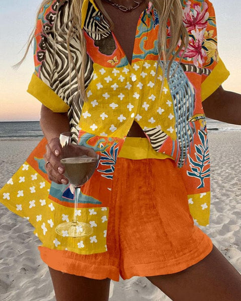 Katrine — Multicolour and Orange