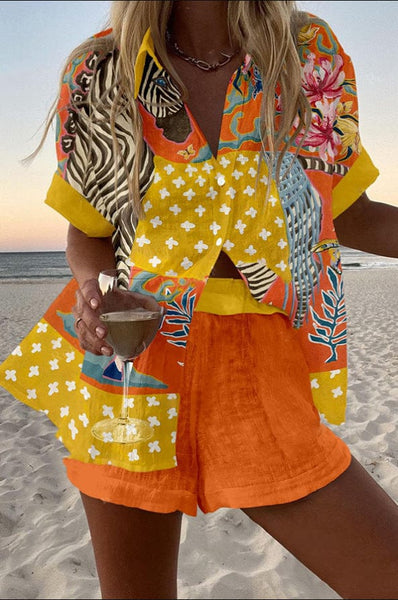 Katrine — Multicolour and Orange
