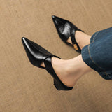 Irina — Cut-Out Buckle Pointed Mules
