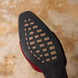 Hanako — Open-Toe Low-Heel Slides