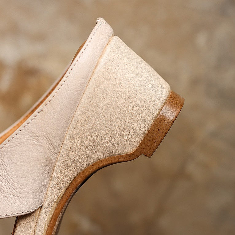 Oriana — Square-Toe Wedge Mules