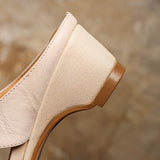 Oriana — Square-Toe Wedge Mules