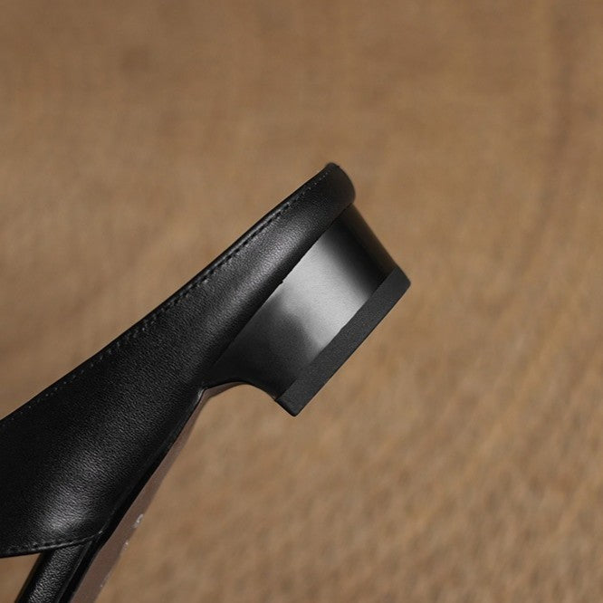 Walburga — Twist-Front Flat Mules