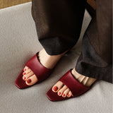 Hanako — Open-Toe Low-Heel Slides