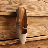 Lilla — Buckle-Strap Block-Heel Mules