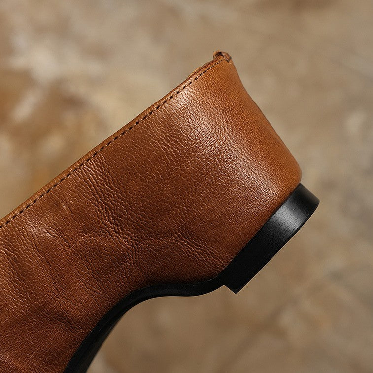 Lilla — Buckle-Strap Block-Heel Mules
