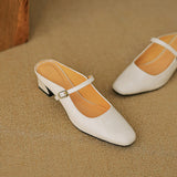 Orsina — Strap Block-Heel Mules