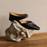 Oriana — Square-Toe Wedge Mules