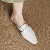 Walburga — Twist-Front Flat Mules
