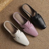 Walburga — Twist-Front Flat Mules
