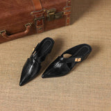 Irina — Cut-Out Buckle Pointed Mules