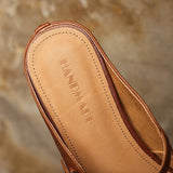 Lilla — Buckle-Strap Block-Heel Mules