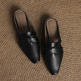 Walburga — Twist-Front Flat Mules