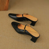 Orsina — Strap Block-Heel Mules