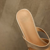 Quinta — Pointed Sculpted-Heel Mules