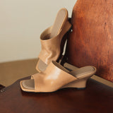 Rosario — Open-Toe Wedge Slide Mules
