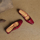 Katerina — Mary Jane Block-Heel Mules