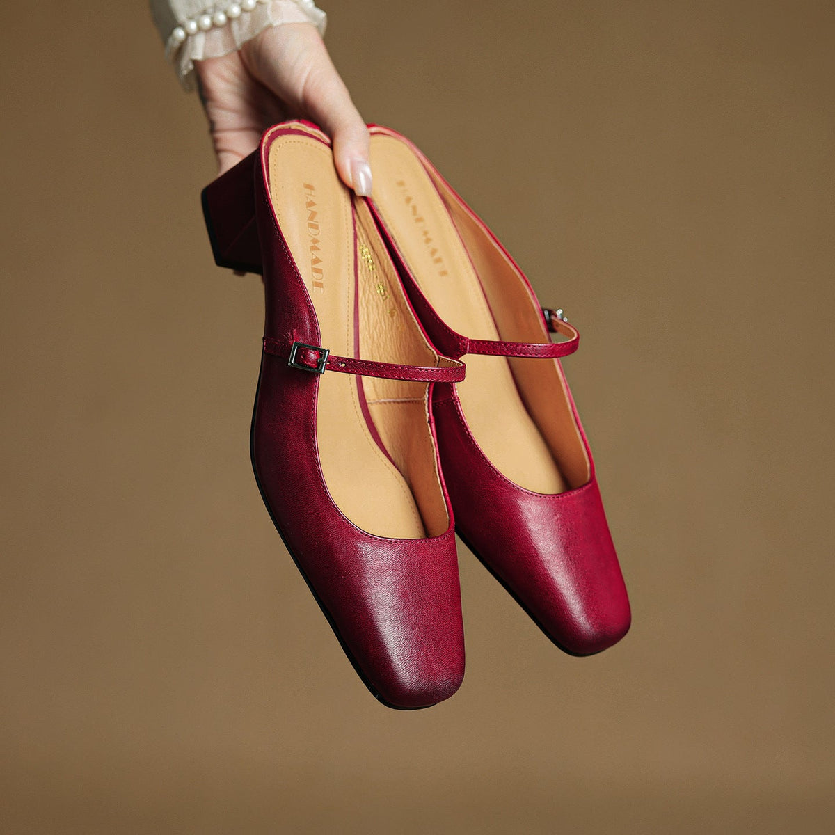 Katerina — Mary Jane Block-Heel Mules