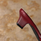 Hanako — Open-Toe Low-Heel Slides