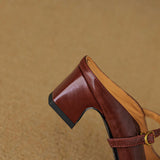 Orsina — Strap Block-Heel Mules