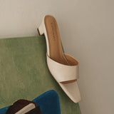 Hanako — Open-Toe Low-Heel Slides