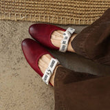 Tiziana — Ribbon-Bow Flat Mules