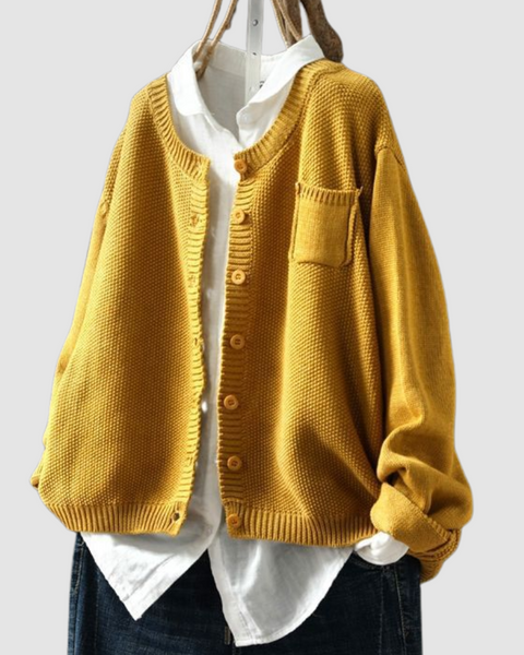 Lavinia — Relaxed Button-Up Cardigan