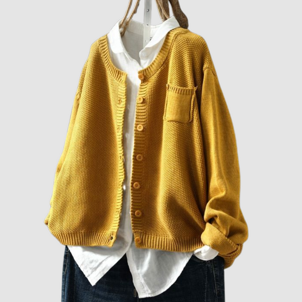 Lavinia — Relaxed Button-Up Cardigan