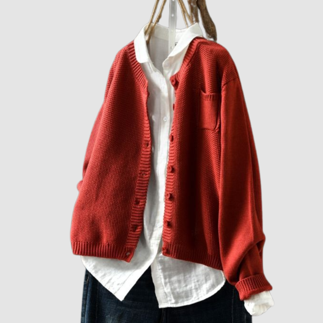 Lavinia — Relaxed Button-Up Cardigan