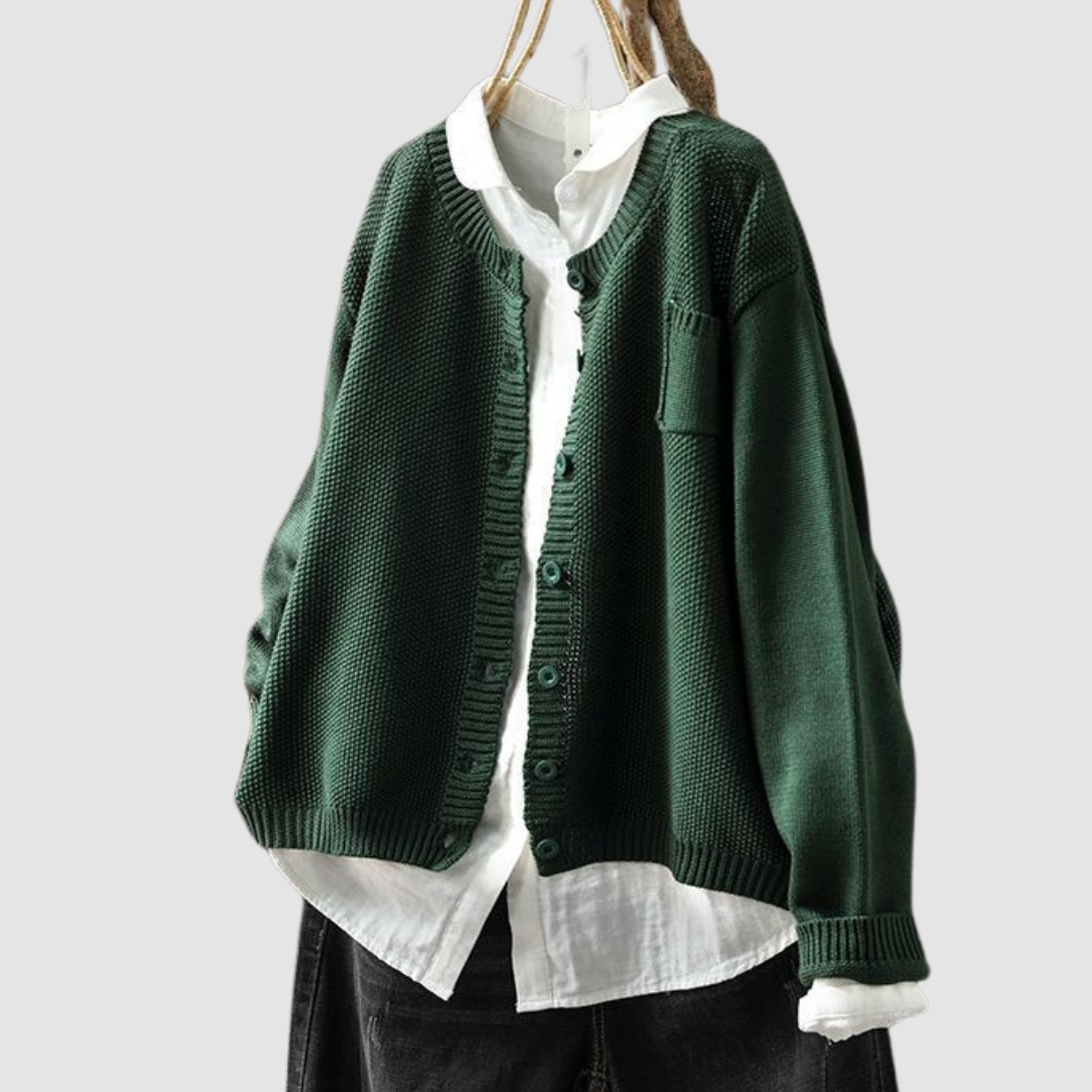 Lavinia — Relaxed Button-Up Cardigan