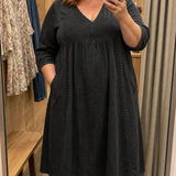 Dionne — Embroidered-Look A-Line Midi Dress