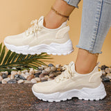 Yael — Breathable Knit Lace-Up Sneakers