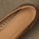 Fidelia — Cut-Out Square-Toe Flats