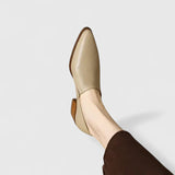Basma — Orthopaedic Pointed Block-Heel Slip-On Shoes