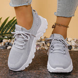 Yael — Breathable Knit Lace-Up Sneakers