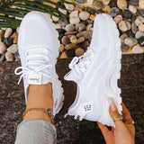 Yael — Breathable Knit Lace-Up Sneakers
