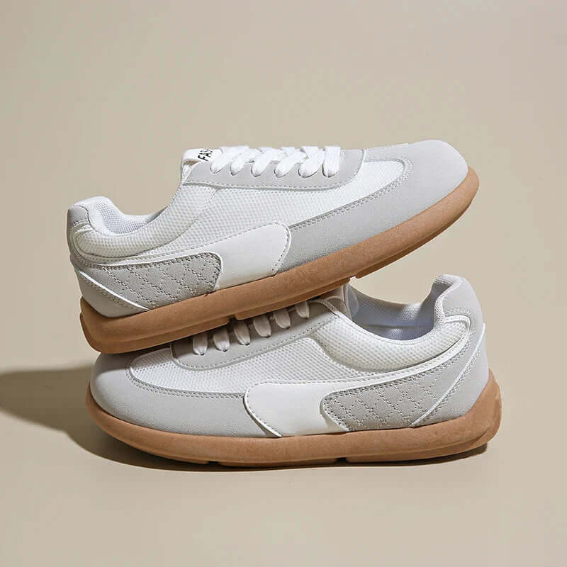 Isobel — Retro Wide-Toe Sneakers