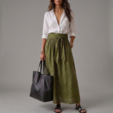 Adalgisa — Shirt and Midi Skirt Two-Piece Set