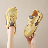 Isobel — Retro Wide-Toe Sneakers