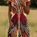  Multicolour Print