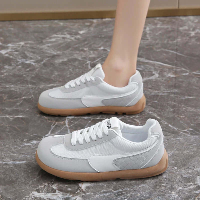 Isobel — Retro Wide-Toe Sneakers