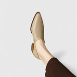 Basma — Orthopaedic Pointed Block-Heel Slip-On Shoes