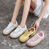 Isobel — Retro Wide-Toe Sneakers
