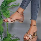 Farrah — Ankle-Strap Block-Heel Sandals