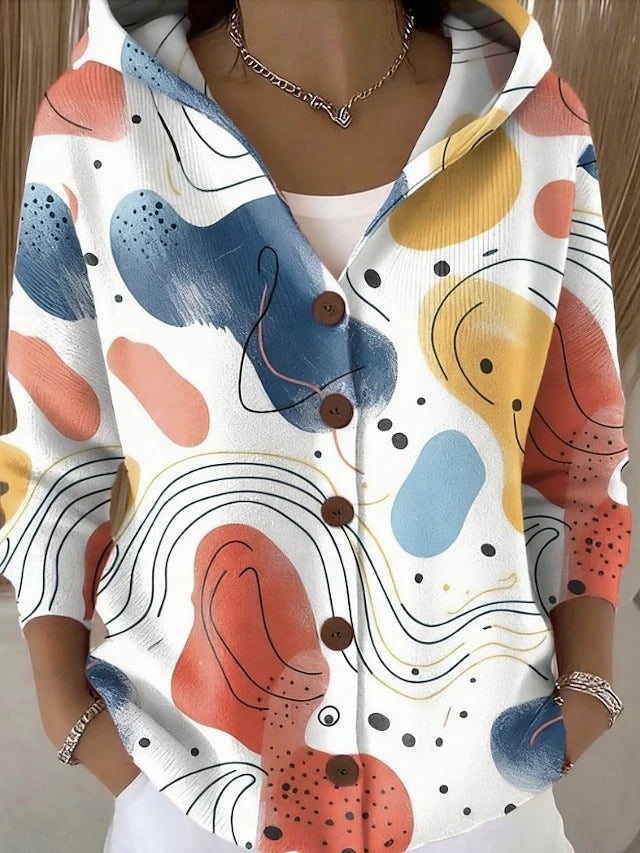 Opal — Artful Hooded Shirt