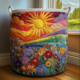 Vita — Rainbow Sun Meadow Quilted Laundry Basket
