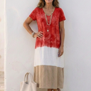  Red Colour-Block