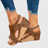 Eartha — Casual Open-Toe Wedge Sandals