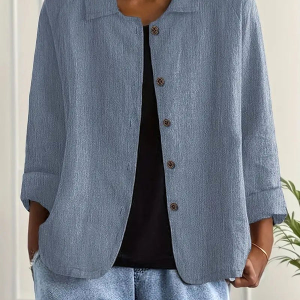 Carmen — Relaxed Button-Front Overshirt