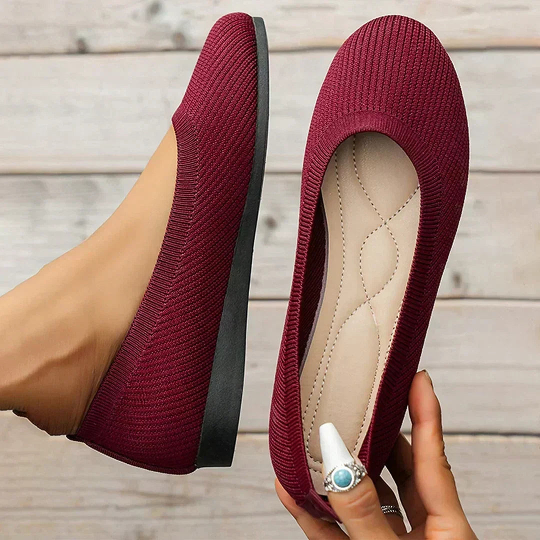 Addie — Soft Knit Ballet Flats